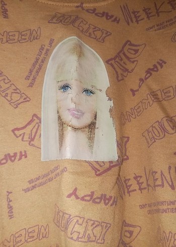 Bej Baskılı Kız Eşofman Takımı - Görsel 2