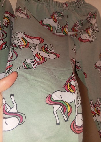 Unicorn Baskılı Gri Kız Eşofman Takımı - Görsel 5