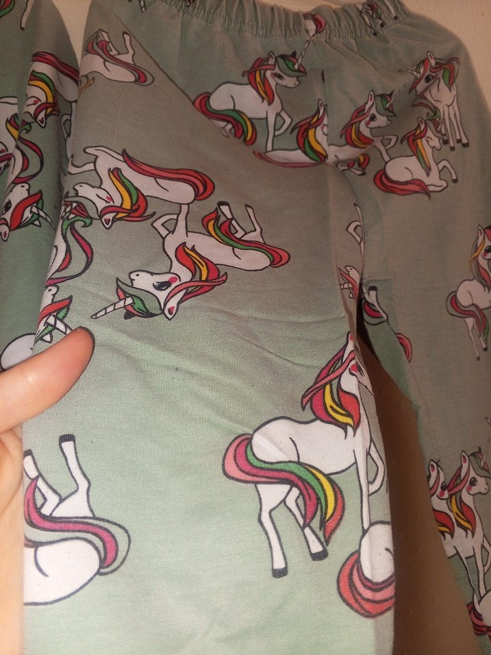 Unicorn Baskılı Gri Kız Eşofman Takımı - Görsel 5