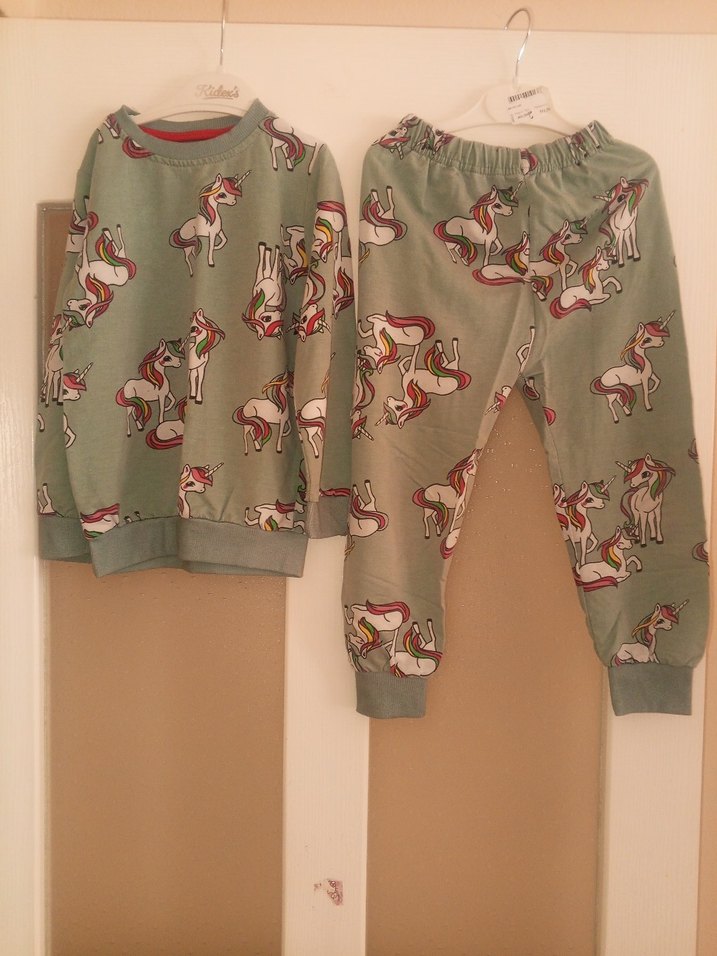 Unicorn Baskılı Gri Kız Eşofman Takımı - Görsel 3