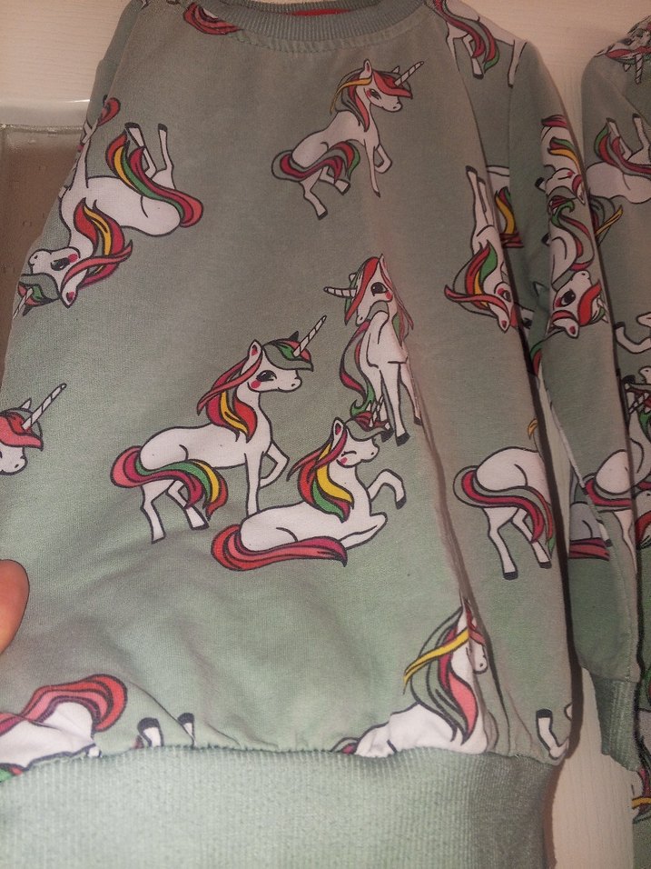 Unicorn Baskılı Gri Kız Eşofman Takımı - Görsel 4