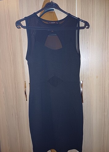 Bershka Siyah mini elbise