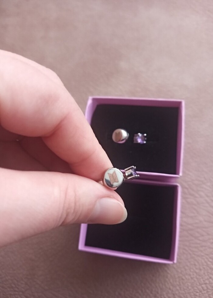 BTS logo yüzük  - Görsel 5