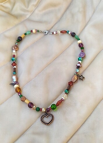  Beden Kalp Vintage Bohem Style Kolye 