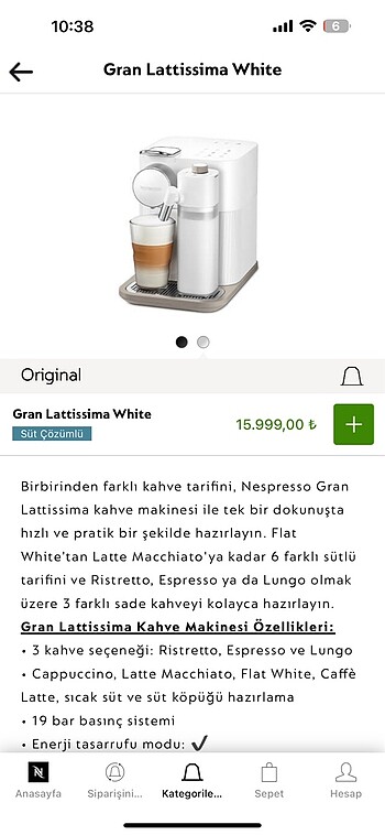 Espresso makinası
