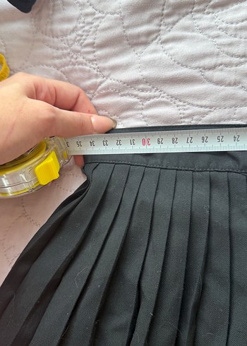 H&M H&M Siyah Pilili Etek