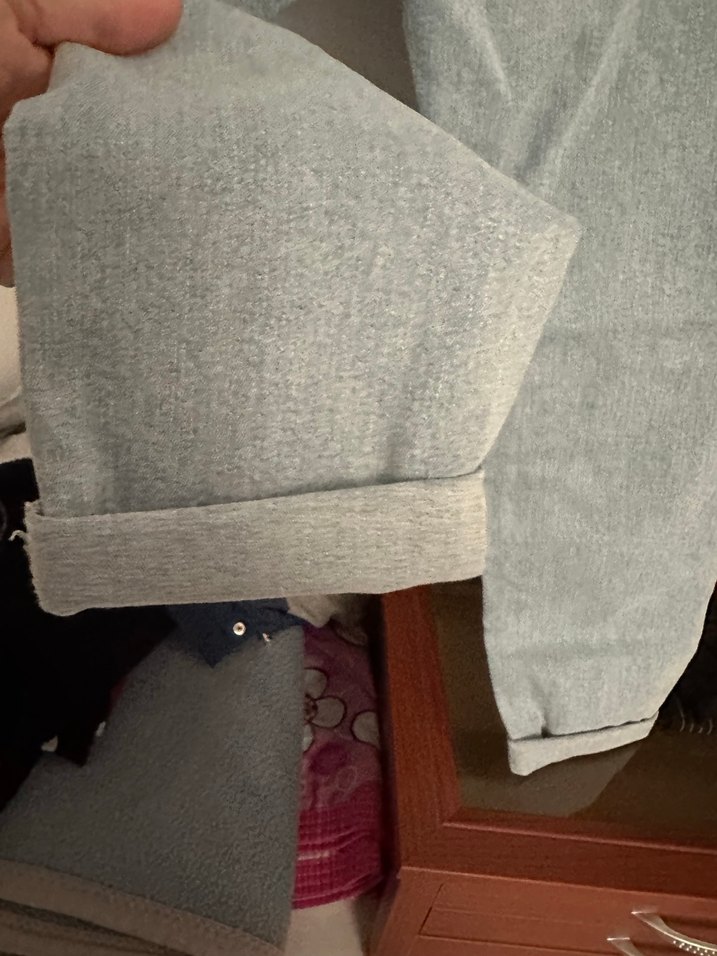 Bol Kesim Midi Boy Mavi Kadın Kot Pantolon - Görsel 5