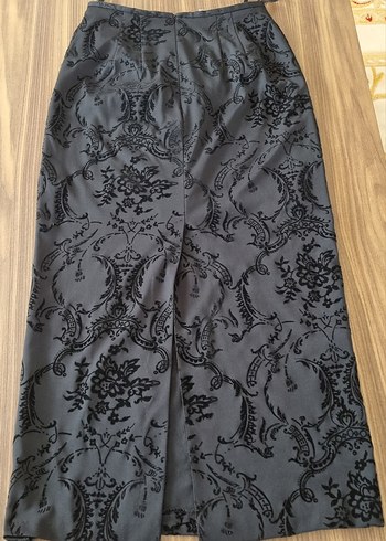 DESENLİ YIRTMAÇLI UZUN ETEK - Görsel 2