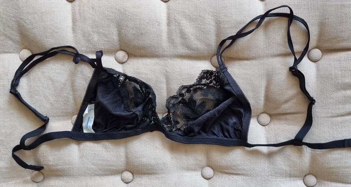 Siyah Gotik Dantelli Midi Sütyen - Görsel 2