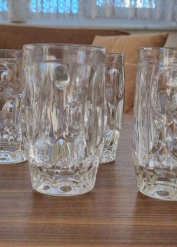 Dekoratif Kulplu Cam Bardak Seti - Görsel 2