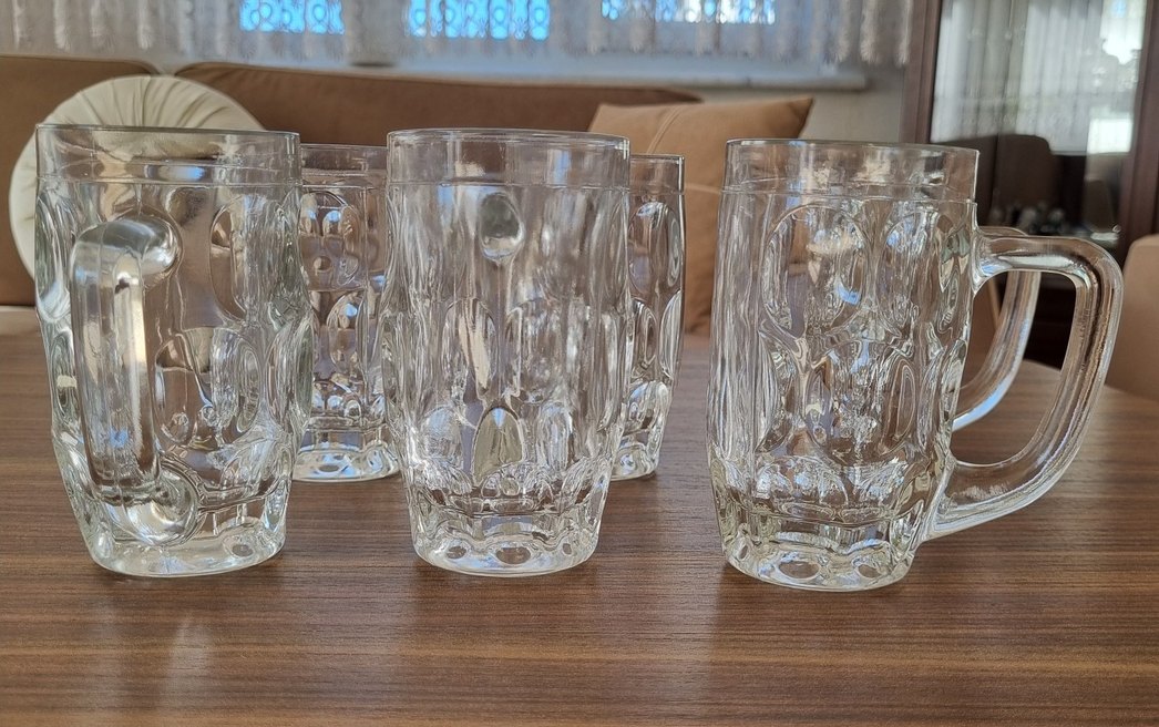 Dekoratif Kulplu Cam Bardak Seti - Görsel 2