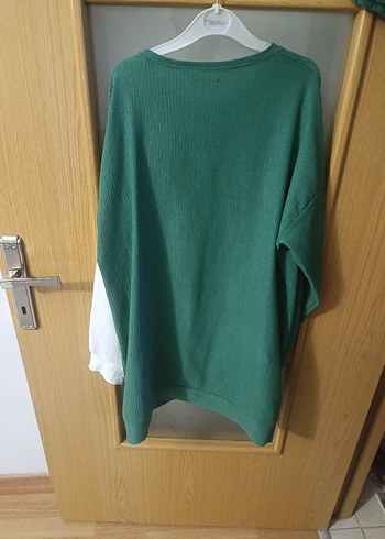 Diğer Yeşil Kadın Oversize Sweatshirt Takımı