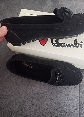 Bambi siyah loafer 