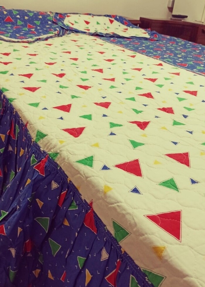 Çift kişilik yatak örtüsü ve yastık kılıfı  - Görsel 2