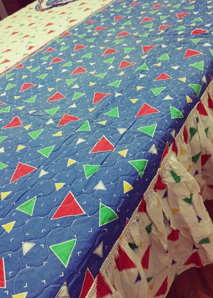 Çift kişilik yatak örtüsü ve yastık kılıfı  - Görsel 3