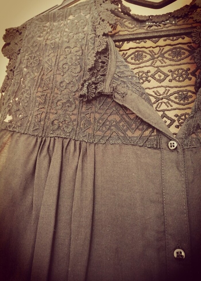 Zara marka S beden gömlek  - Görsel 4