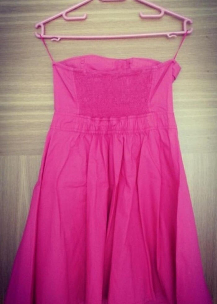 Bershka marka M beden straptez elbise - Görsel 2