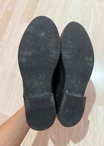 Diğer Düğmeli Siyah Kadın Klasik Ayakkabı