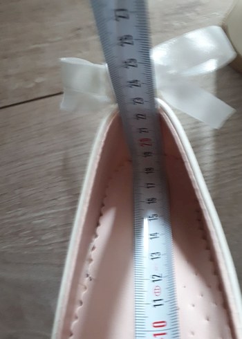 İnci Detaylı Beyaz Kız Çocuk Babet - Görsel 2