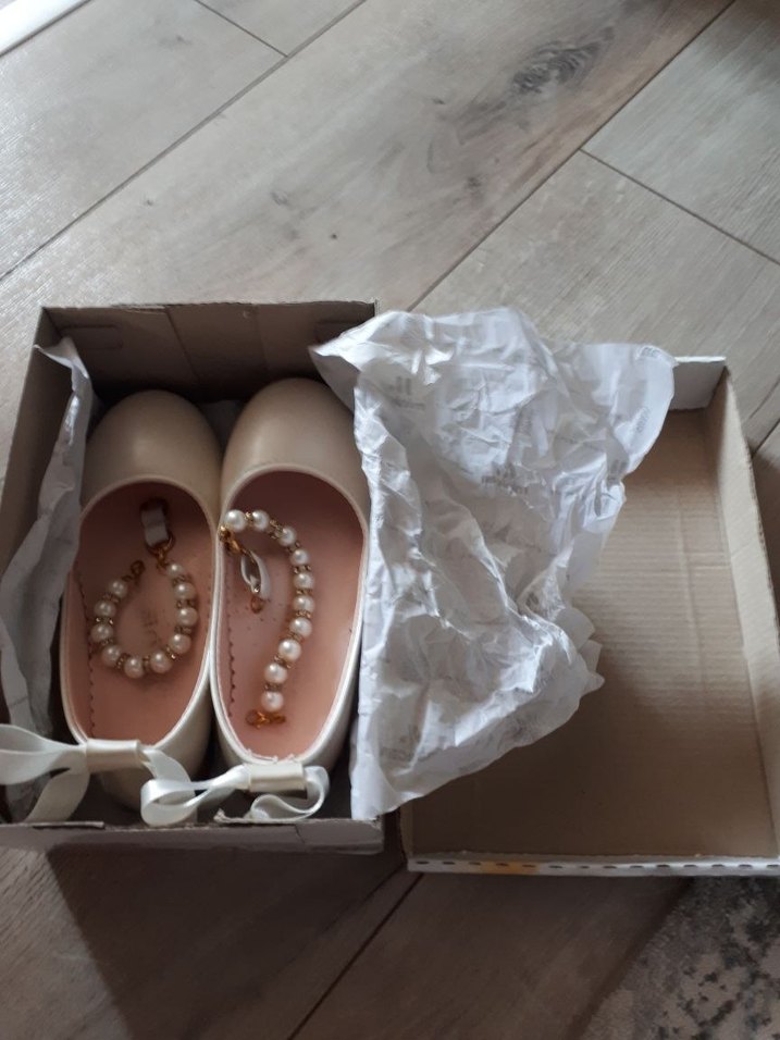 İnci Detaylı Beyaz Kız Çocuk Babet - Görsel 4