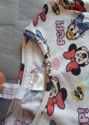 Beyaz Baskılı Uzun Kollu Kız Tişörtü - Görsel 3