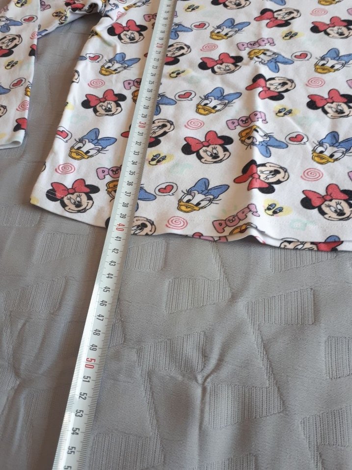 Beyaz Baskılı Uzun Kollu Kız Tişörtü - Görsel 4