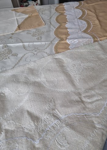 Yatak örtüsü
 el örgüsü pike takımı - Görsel 3