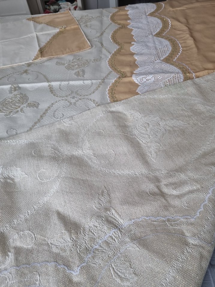 Yatak örtüsü
 el örgüsü pike takımı - Görsel 3