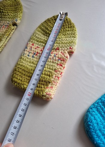 Renkli Örgü Erkek Bebek Patikleri - Görsel 8