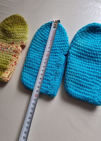 Renkli Örgü Erkek Bebek Patikleri - Görsel 2