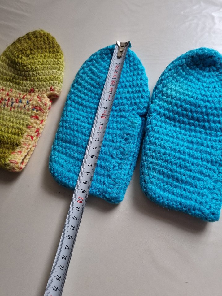 Renkli Örgü Erkek Bebek Patikleri - Görsel 2