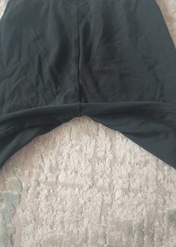 9 Yaş Beden Siyah Midi Spor kız çocuk tayt