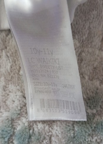 10 Yaş Beden Kız Çocuk Kapüşonlu Uzun Kollu Sweatshirt
