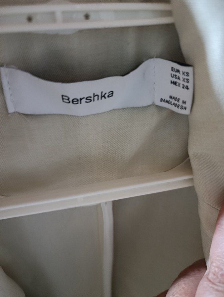 Bej Keten  Kadın Blazer Ceket - Görsel 4