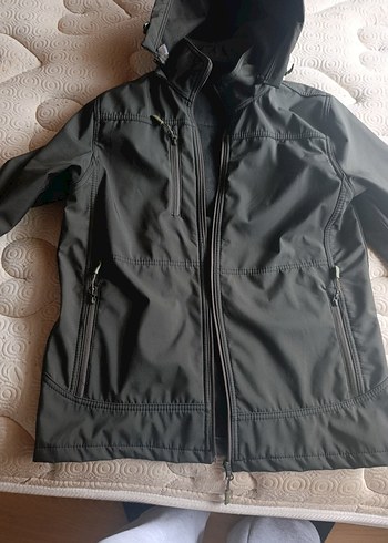 haki renkli Erkek Sokak Stili Fermuarlı Ceket - Görsel 2