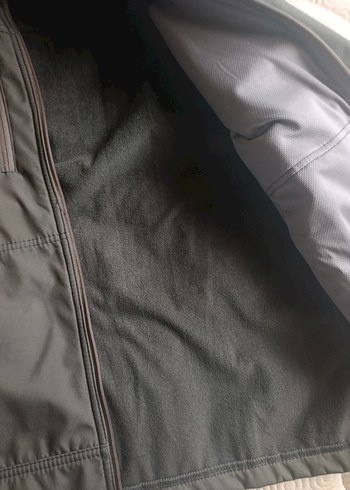 haki renkli Erkek Sokak Stili Fermuarlı Ceket - Görsel 4