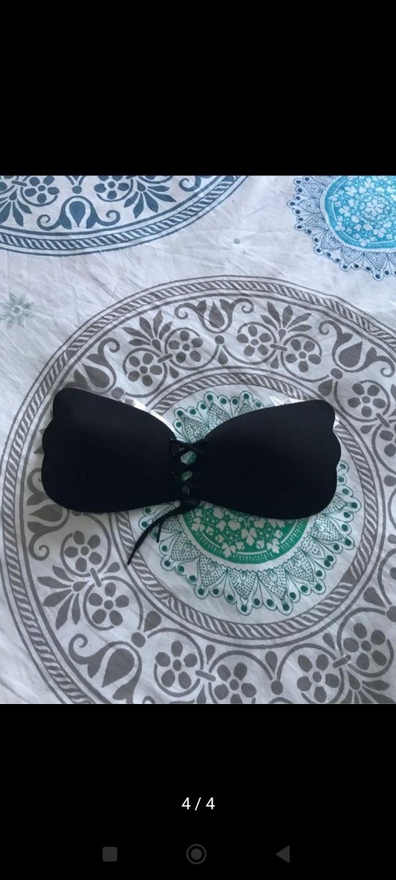 Siyah Gotik Bohem Straplez Sütyen - Görsel 2