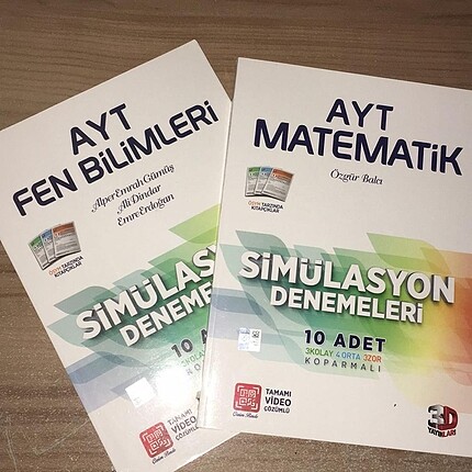 3D yayınları Ayt sayısal deneme seti