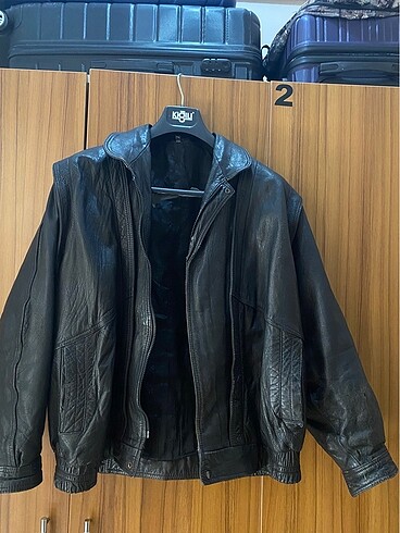 Siyah Vintage Deri Ceket