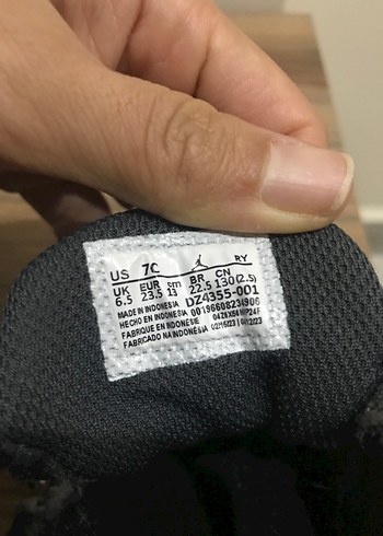 23 Beden Nike Jordan Serisi Spor Ayakkabı