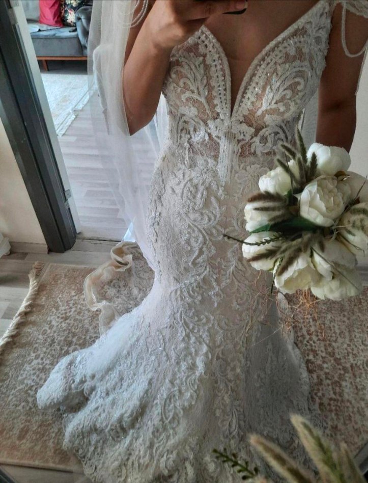 balık model likralı gelinlik - Görsel 4