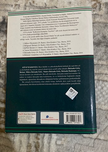 İktisat - Prof. Dr. Zeynel Dinler (10. Basım) - Görsel 2