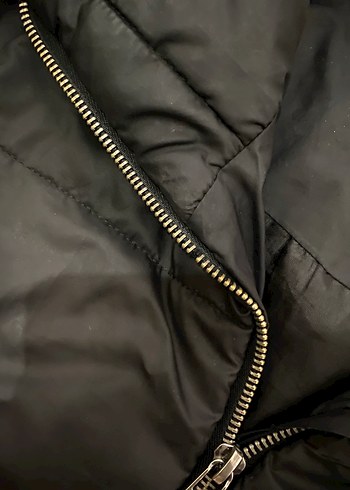 Siyah Fermuarlı Kadın Mont - Görsel 5