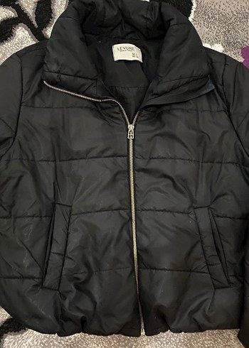 Siyah Fermuarlı Kadın Mont - Görsel 2