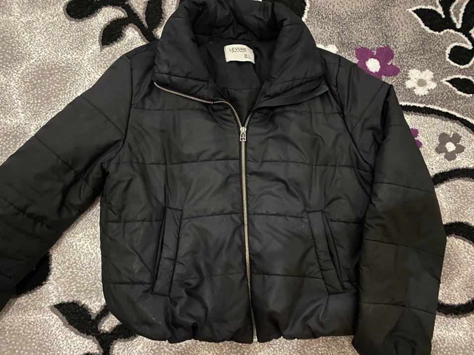 Siyah Fermuarlı Kadın Mont - Görsel 2