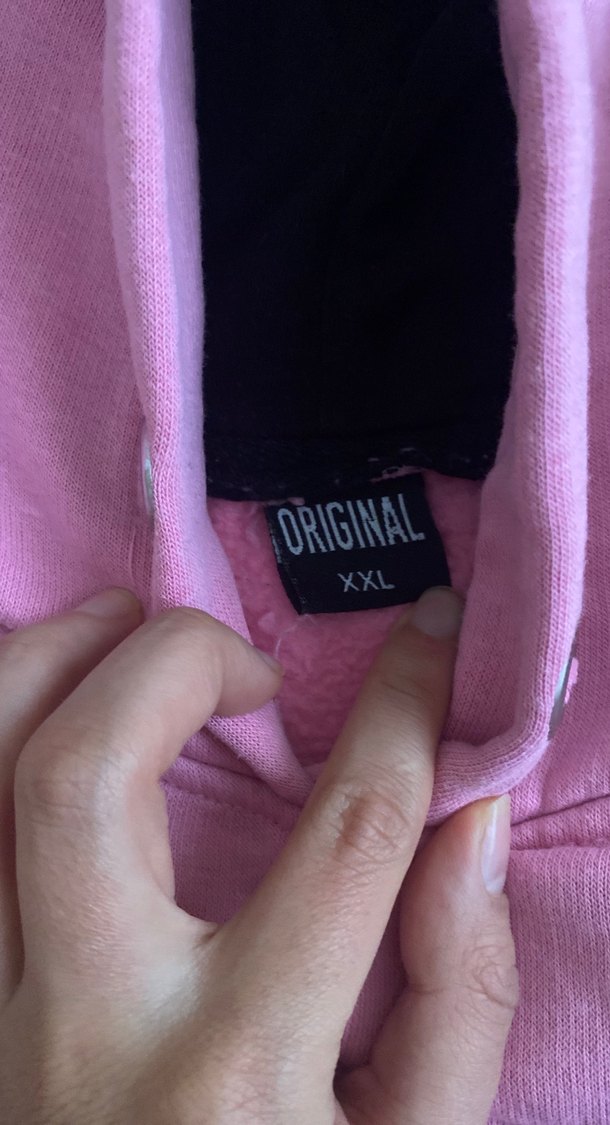 Pembe Kapüşonlu Kadın Sweatshirt - Görsel 2
