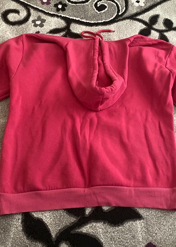 Pembe Kapüşonlu California Sweatshirt - Görsel 3