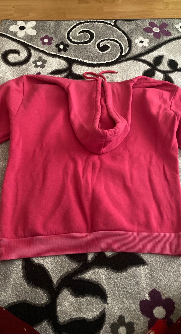 Pembe Kapüşonlu California Sweatshirt - Görsel 3