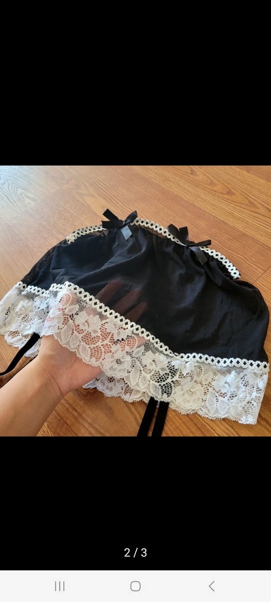 Dantel Detaylı Siyah Hemşire Korsesi - Görsel 2