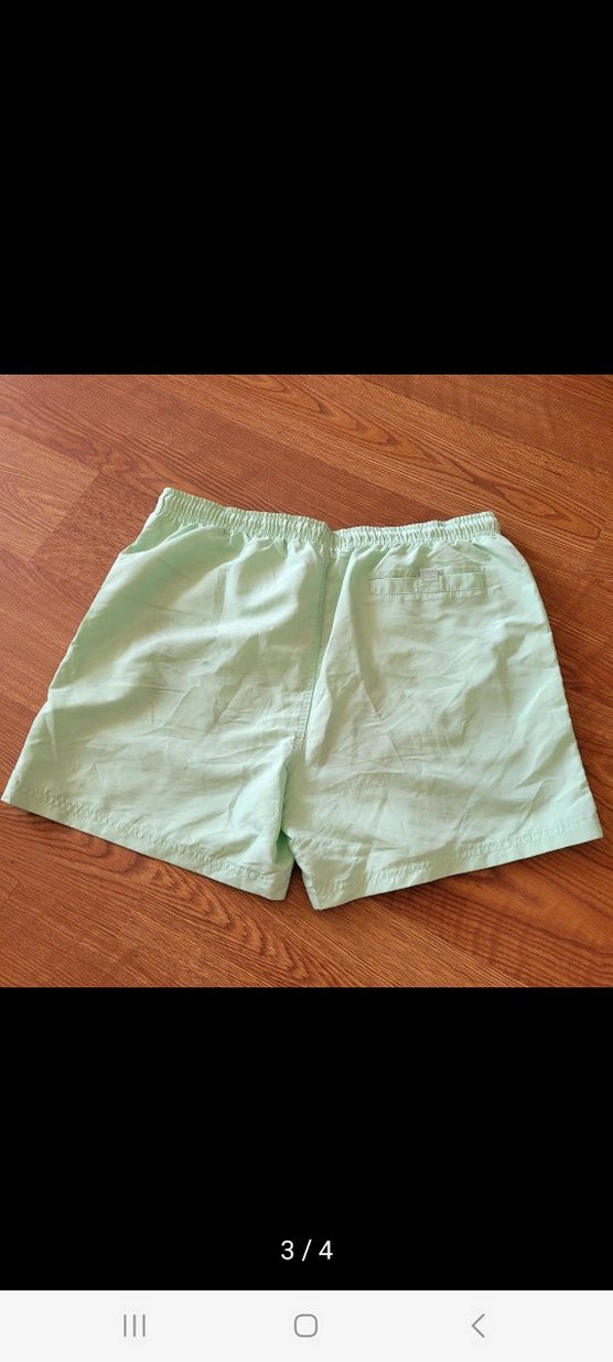 Erkek Loose Fit Pastel Yeşil Mini Mayo - Görsel 3